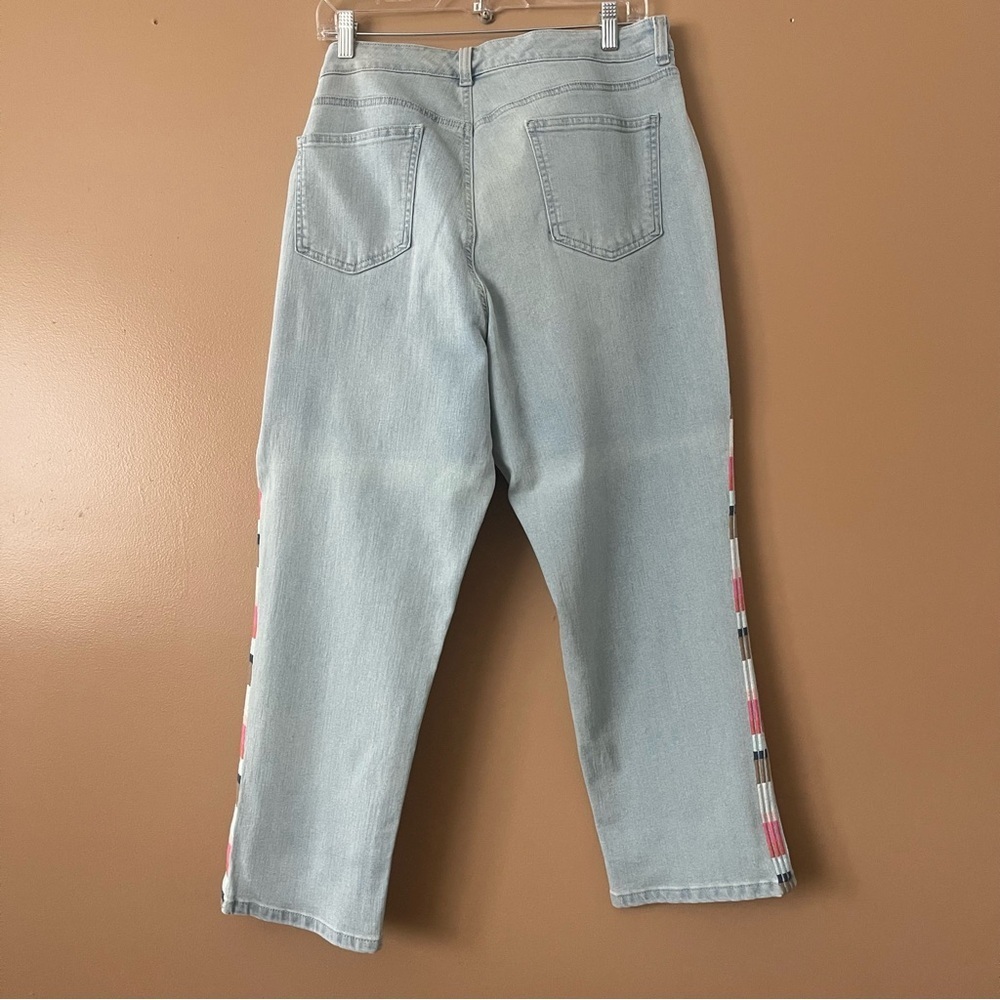 Style & Co. Light Blue Capri Embroidered Jeans size 16 - Picture 8 of 8